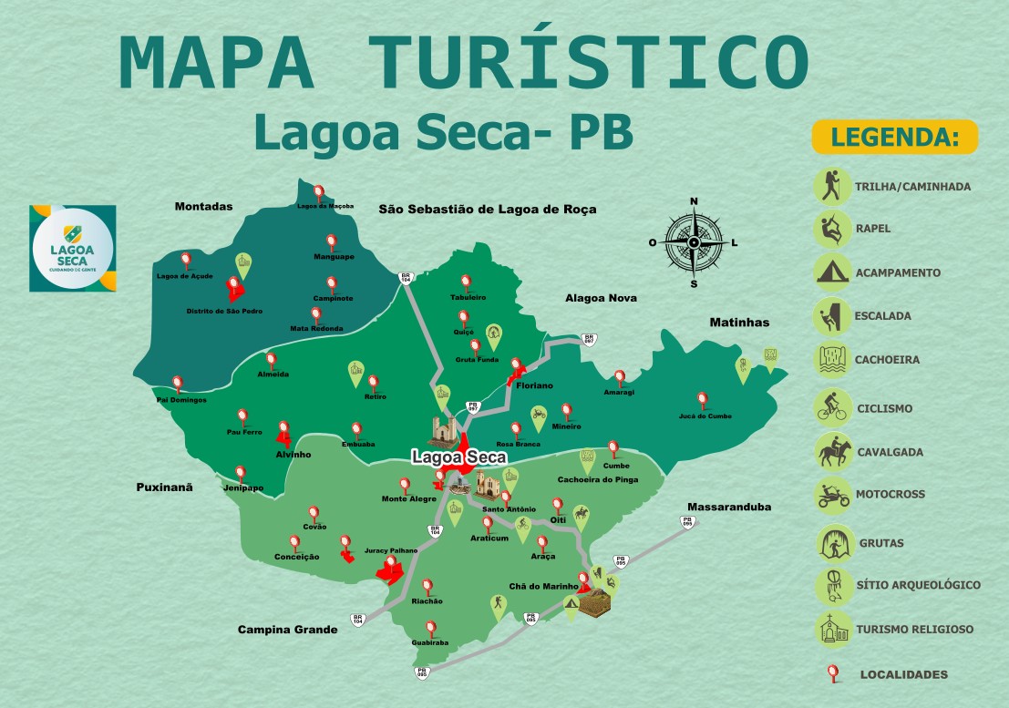 Mapa Turístico Oficial de Lagoa Seca